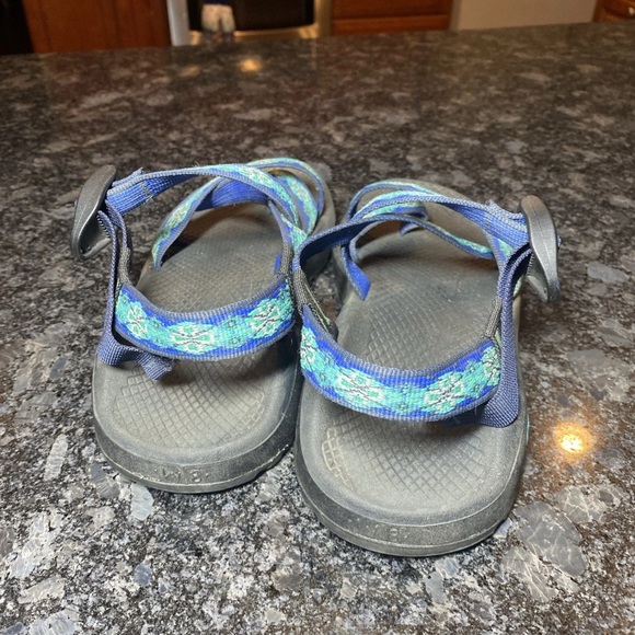 Chaco Cloud Classic Sandals Women's Size 8 Green Blue Print - Picture 6 of 10